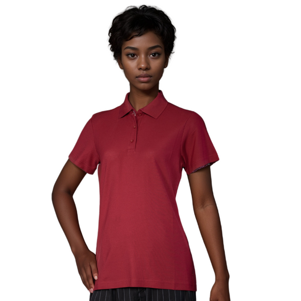 Polo T-shirts, Women's solid color, 100% Polyester  Interlock 4.0 oz polo