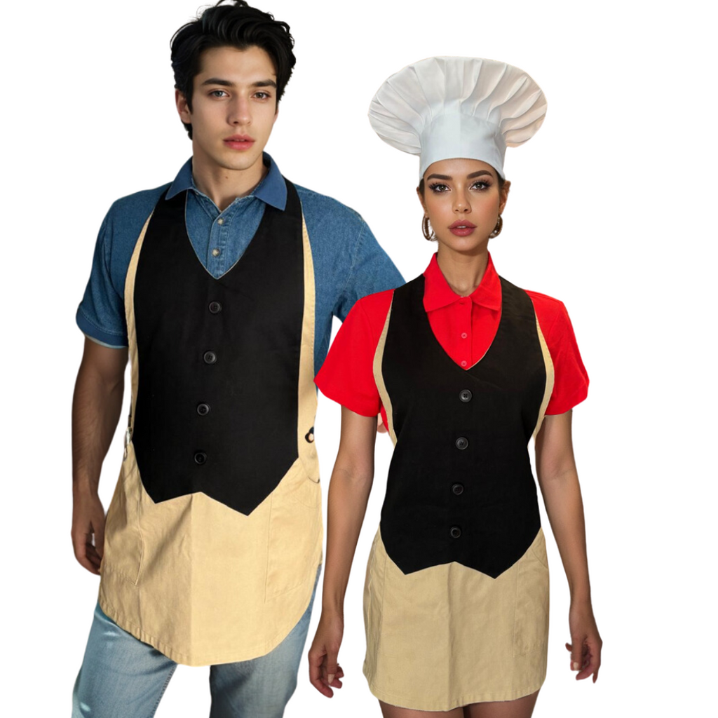 Designer Vest Apron, Perfect for: Restaurants, Bars, Cafés, Hookah Lounges, and Clubs