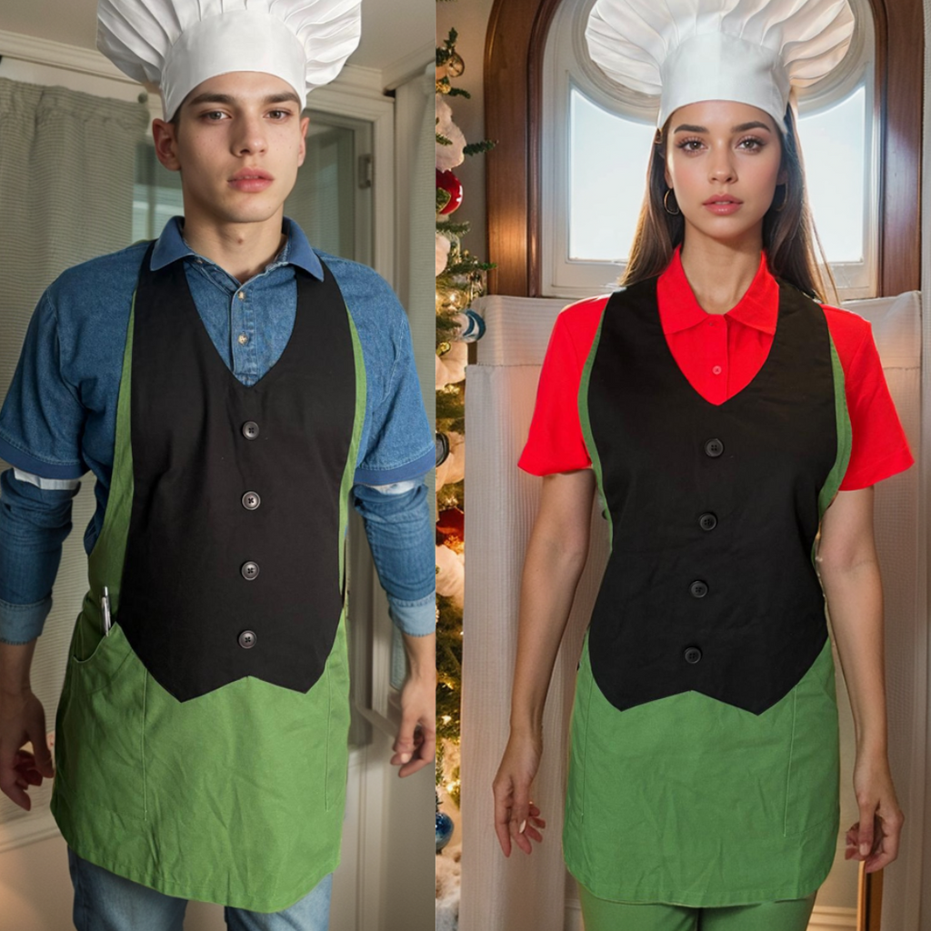 Designer Vest Apron, Perfect for: Restaurants, Bars, Cafés, Hookah Lounges, and Clubs