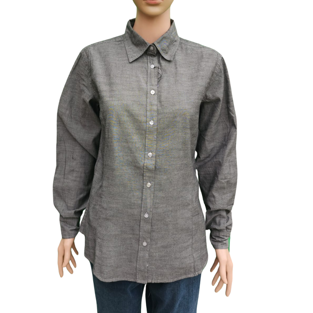 Women’s Chambray Long Sleeve Shirt – Classic Comfort & Style