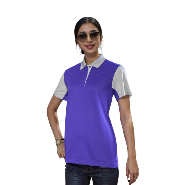 Polo's T-shirts, Women's Enhanced breathability with contrast mesh block designed., 100% Polyester Interlock 4.3 oz Polo